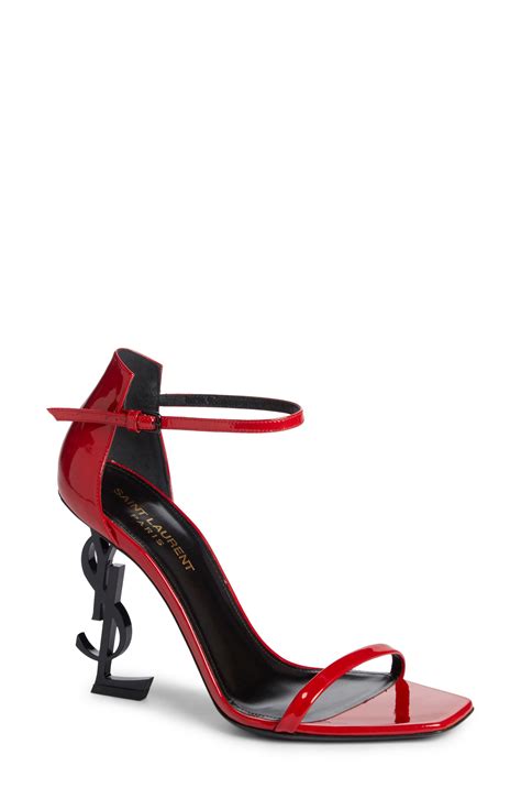 ysl opyum sandals red|saint laurent ankle strap sandals.